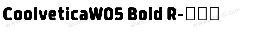 CoolveticaW05 Bold R字体转换 CoolveticaW05 Bold R字体转换